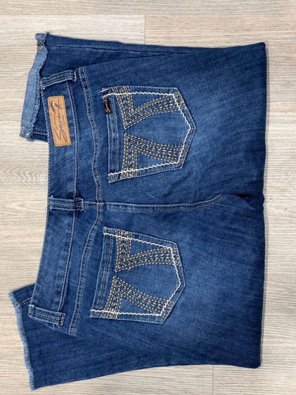 Seven7 Women's Dark Indigo Straight Leg Jeans - Picture 5 of 6